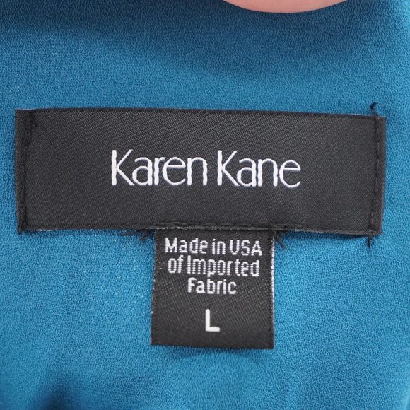 Karen Kane Teal Blouse - Picture 3 of 7